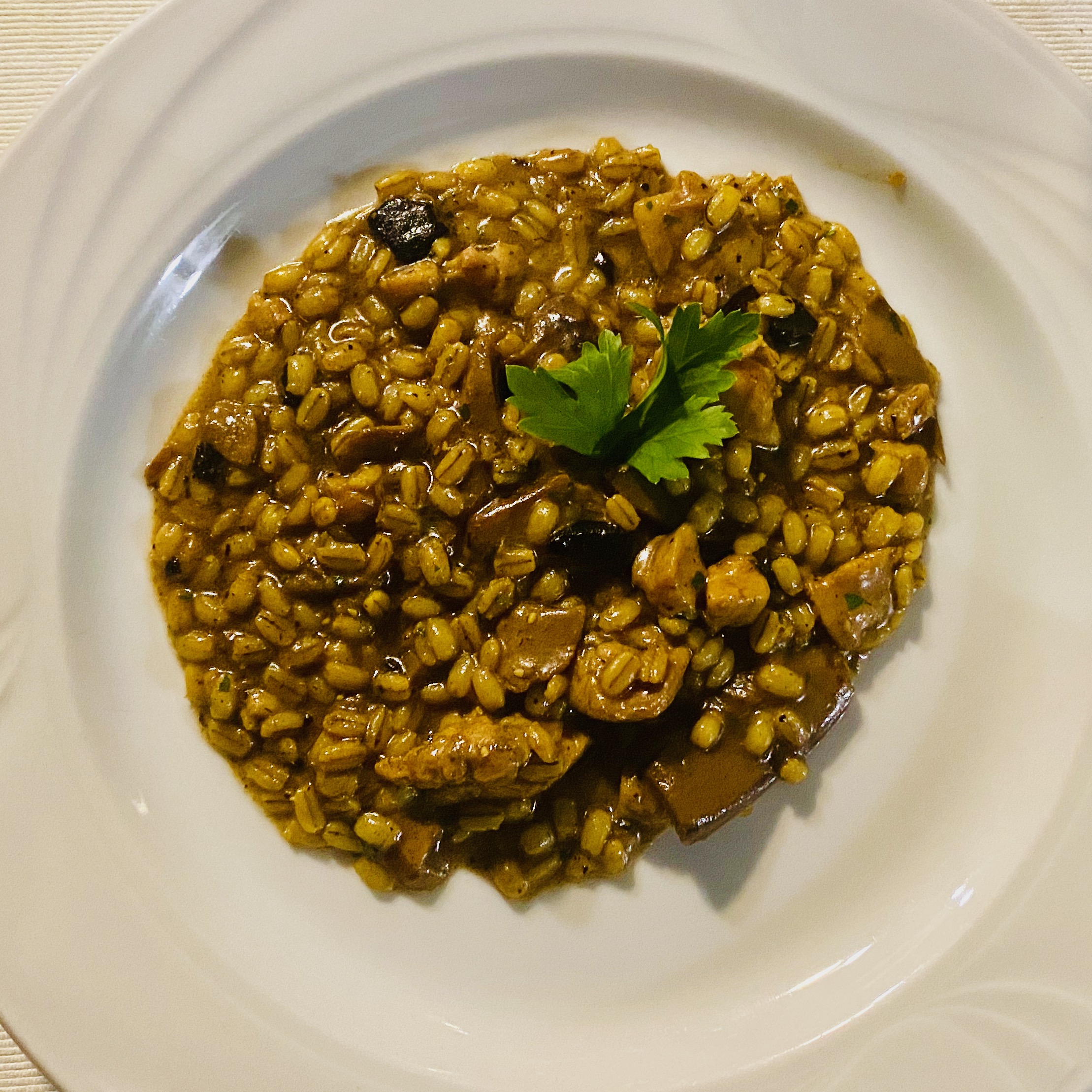 orzotto con funghi porcini